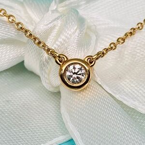 Tiffany & Co .10 Peretti Damond by the yard 18k rose gold 16” W/box MSRP $1300